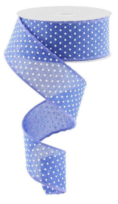 Royal Blue Wired Ribbon By the Roll 1.5