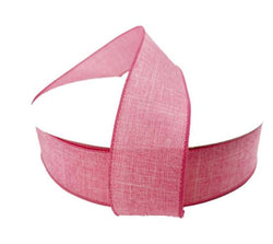 1.5" x 50yd Pink Royal Wired Edge Ribbon
