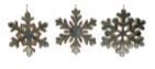 Natural Look Snowflake Ornament for Christmas-8